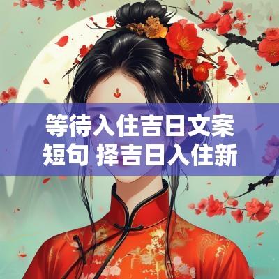 等待入住吉日文案短句 择吉日入住新房文案