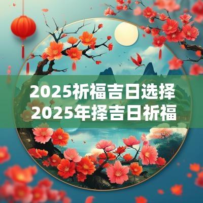 2025祈福吉日选择 2025年择吉日祈福