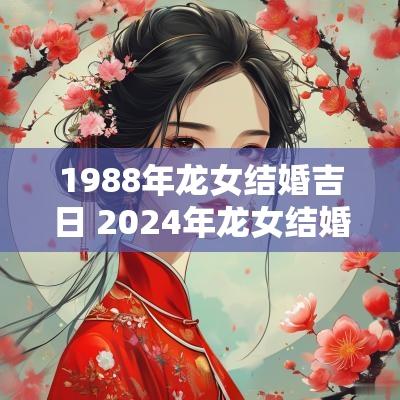 1988年龙女结婚吉日 2025年龙女结婚的良辰吉日