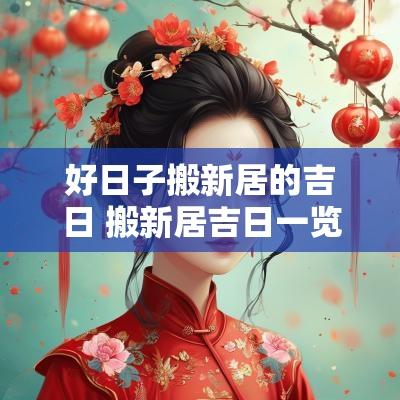 好日子搬新居的吉日 搬新居吉日一览表