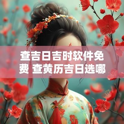 查吉日吉时软件免费 查黄历吉日选哪个软件