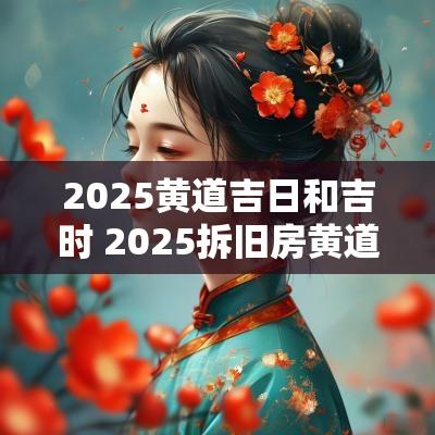 2025黄道吉日和吉时 2025拆旧房黄道吉日
