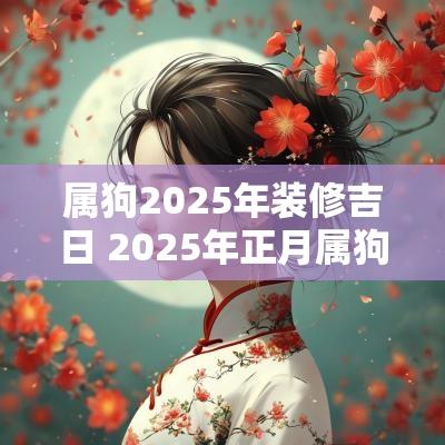 属狗2025年装修吉日 2025年正月属狗的吉日