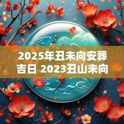 2025年丑未向安葬吉日 2025丑山未向兼癸丁安葬最佳吉日