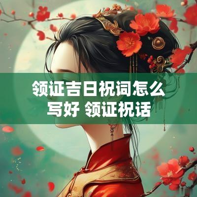 领证吉日祝词怎么写好 领证祝话