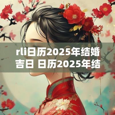 rli日历2025年结婚吉日 日历2025年结婚吉日查询