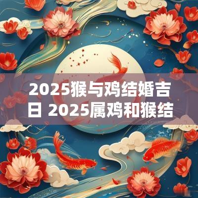 2025猴与鸡结婚吉日 2025属鸡和猴结婚吉日