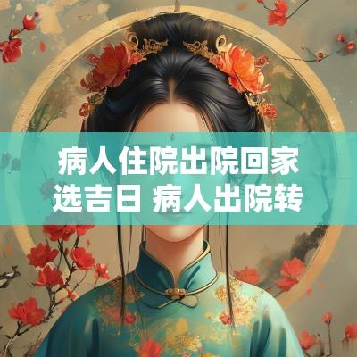 病人住院出院回家选吉日 病人出院转病房吉日