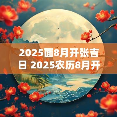 2025面8月开张吉日 2025农历8月开张吉日
