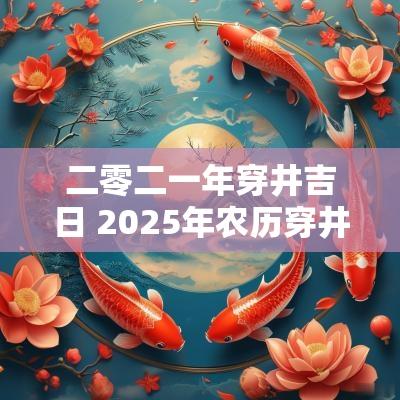二零二一年穿井吉日 2025年农历穿井吉日