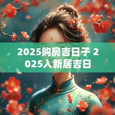2025购房吉日子 2025入新居吉日