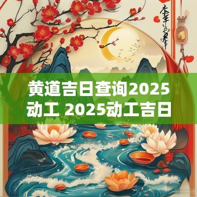 黄道吉日查询2025动工 2025动工吉日吉时查询