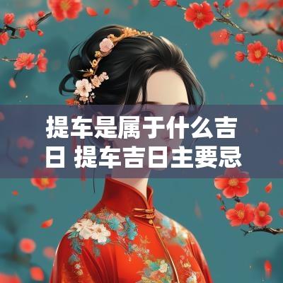 提车是属于什么吉日 提车吉日主要忌什么