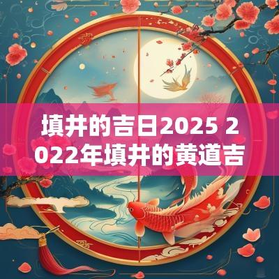 填井的吉日2025 2025年填井的黄道吉日