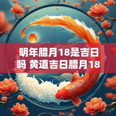 明年腊月18是吉日吗 黄道吉日腊月18号