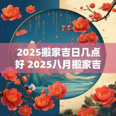 2025搬家吉日几点好 2025八月搬家吉日查询