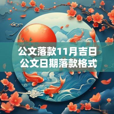 公文落款11月吉日 公文日期落款格式2025