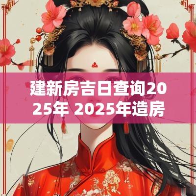 建新房吉日查询2025年 2025年造房吉日
