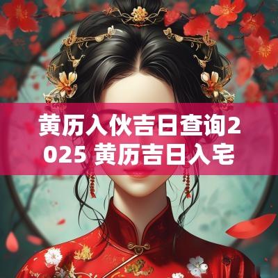 黄历入伙吉日查询2025 黄历吉日入宅查询