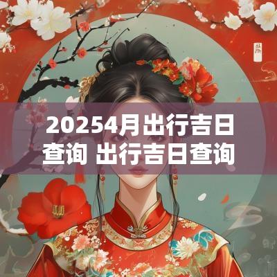 20254月出行吉日查询 出行吉日查询一览表