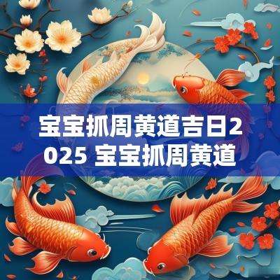 宝宝抓周黄道吉日2025 宝宝抓周黄道吉日