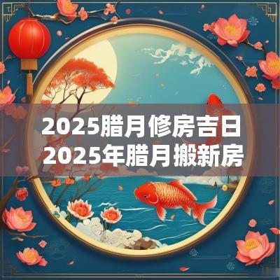 2025腊月修房吉日 2025年腊月搬新房吉日
