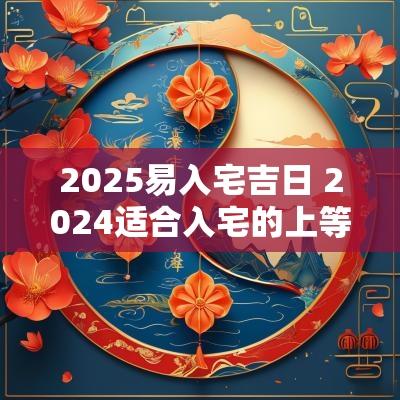 2025易入宅吉日 2025适合入宅的上等吉日农历