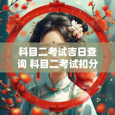 科目二考试吉日查询 科目二考试扣分明细查询
