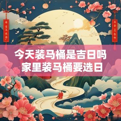 今天装马桶是吉日吗 家里装马桶要选日子吗