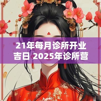 21年每月诊所开业吉日 2025年诊所营业吉日