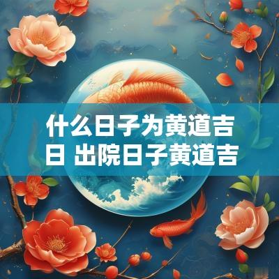 什么日子为黄道吉日 出院日子黄道吉日