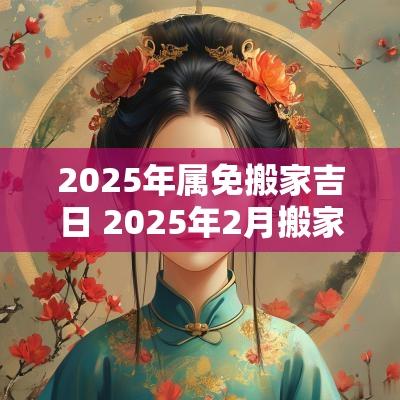 2025年属免搬家吉日 2025年2月搬家吉日专用日历