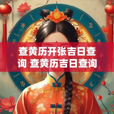 查黄历开张吉日查询 查黄历吉日查询表