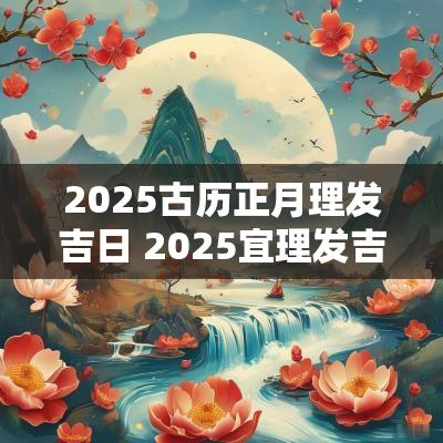 2025古历正月理发吉日 2025宜理发吉日