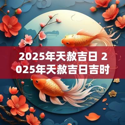 2025年天赦吉日 2025年天赦吉日吉时