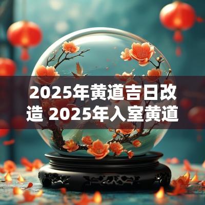 2025年黄道吉日改造 2025年入室黄道吉日