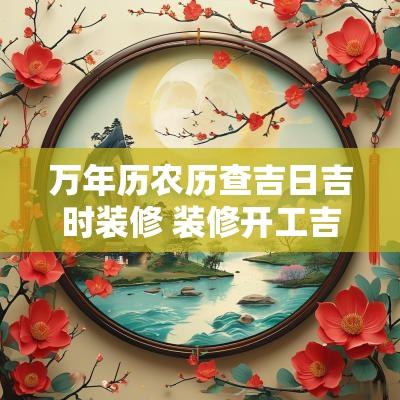 万年历农历查吉日吉时装修 装修开工吉日万年历 万年历农历查吉日吉时装修 装修开工吉日万年历
