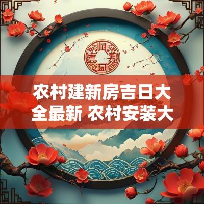 农村建新房吉日大全最新 农村安装大门吉日查询