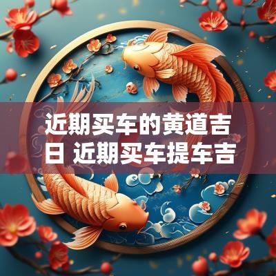 近期买车的黄道吉日 近期买车提车吉日查询