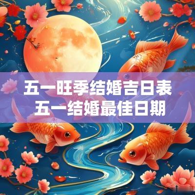 五一旺季结婚吉日表 五一结婚最佳日期