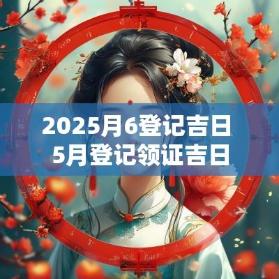 2025月6登记吉日 5月登记领证吉日