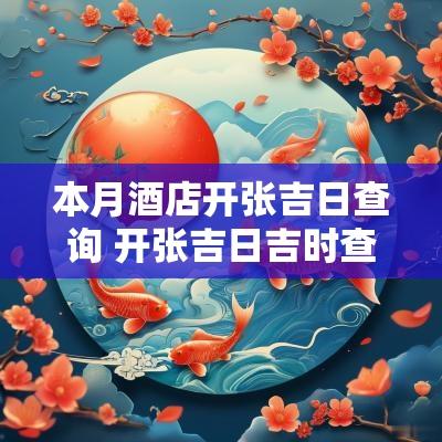 本月酒店开张吉日查询 开张吉日吉时查询本月