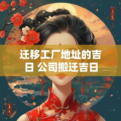 迁移工厂地址的吉日 公司搬迁吉日