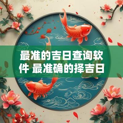 最准的吉日查询软件 最准确的择吉日软件