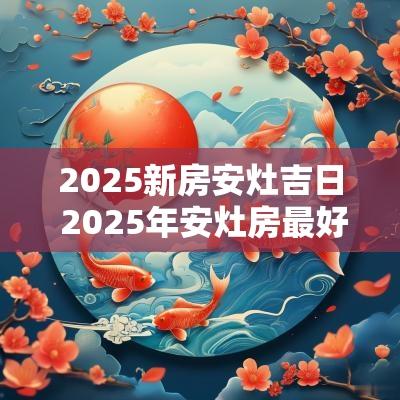 2025新房安灶吉日 2025年安灶房最好吉日