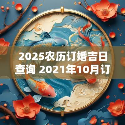 2025农历订婚吉日查询 2025年10月订婚吉日