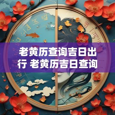 老黄历查询吉日出行 老黄历吉日查询属相