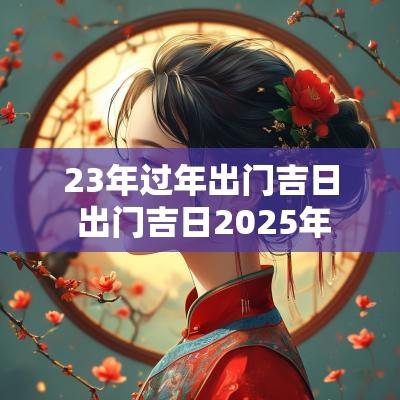 23年过年出门吉日 出门吉日2025年