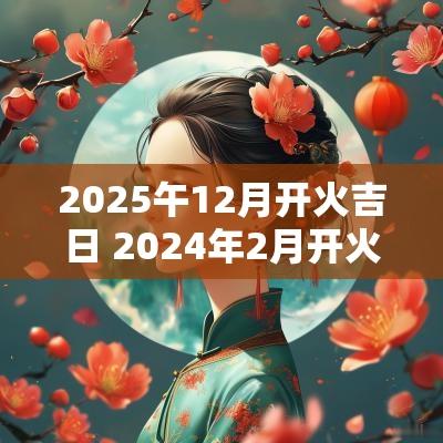 2025午12月开火吉日 2025年2月开火最佳吉日一览表