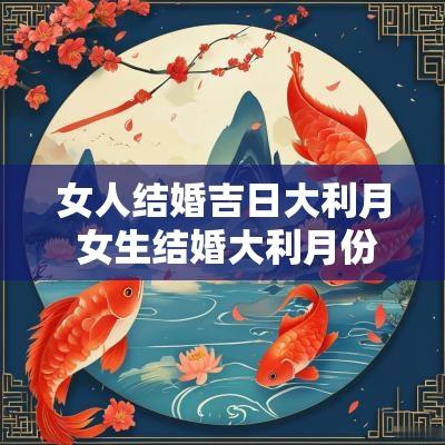 女人结婚吉日大利月 女生结婚大利月份